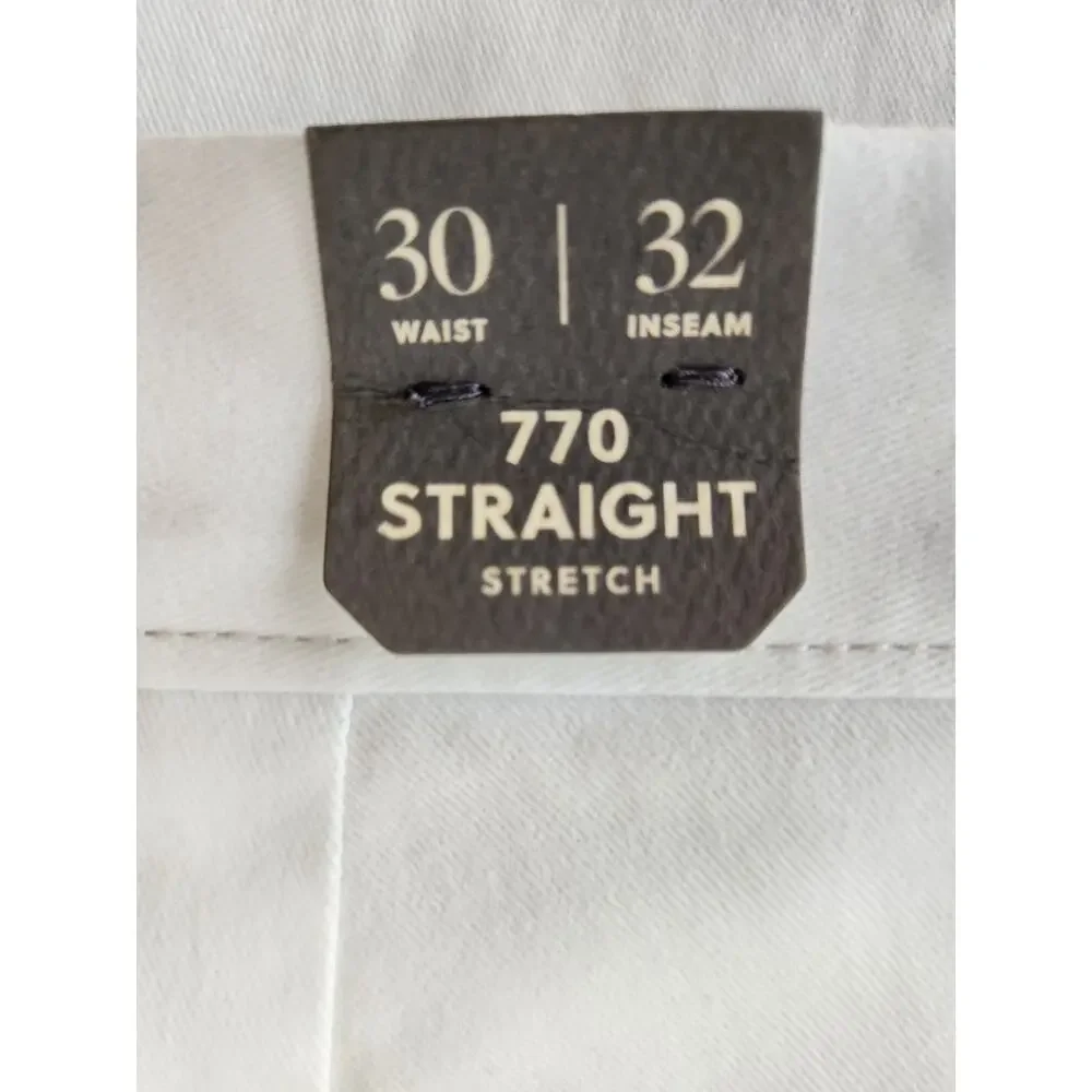 NWT J. Crew 770™ Straight-Fit Stretch Chino Pant White 30/32